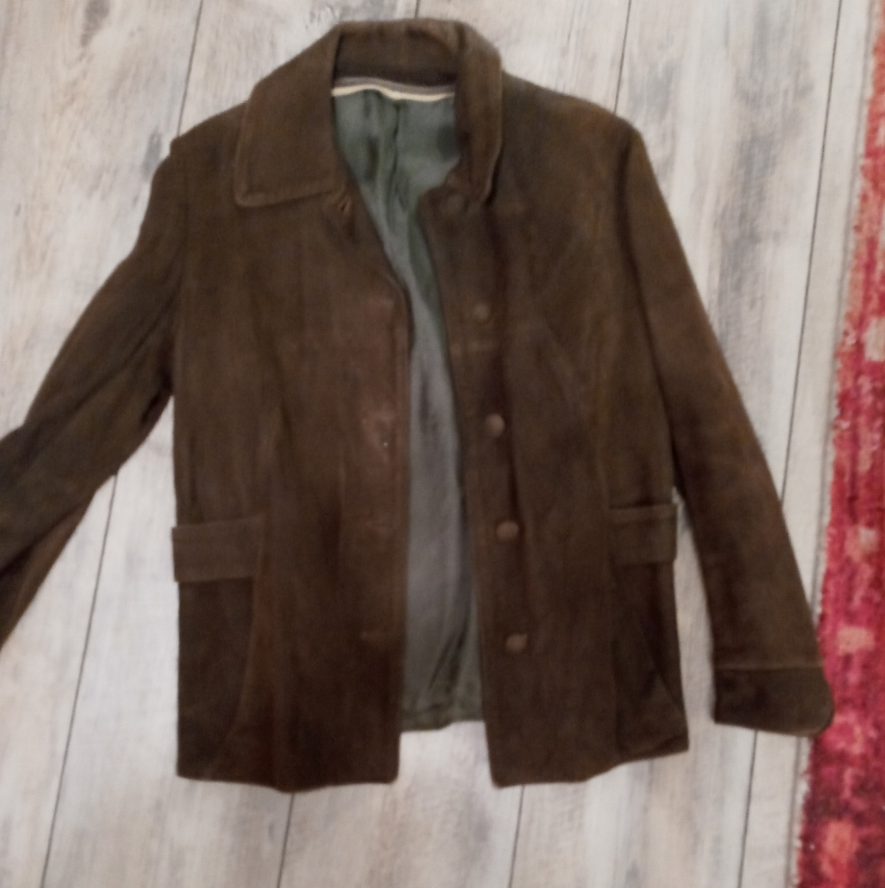 Womens 1960s suede jacket best offer